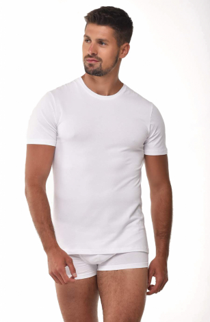 Ανδρική Κοντομάνικη Φανέλα/T- Shirt Λευκό EMIL
